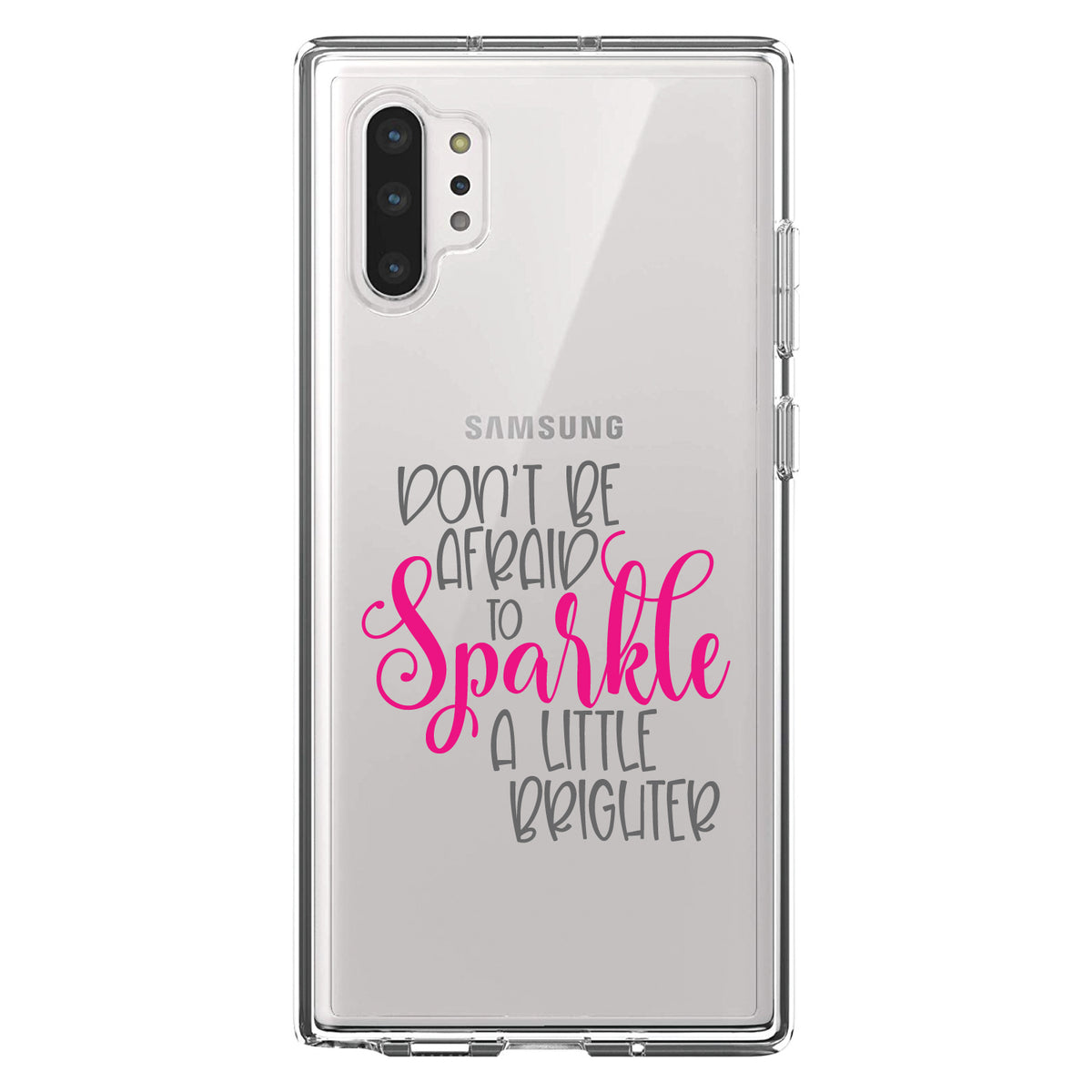 Don't Be Afraid to Sparkle A Little Brighter Clear Shockproof iPhone Case, view 10