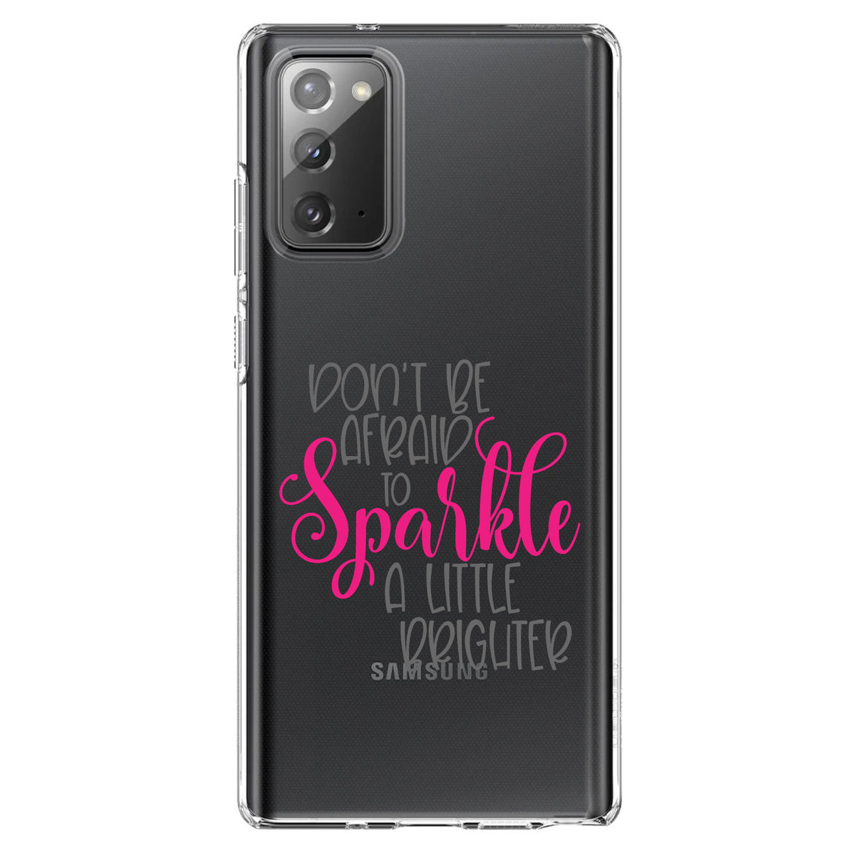 Don't Be Afraid to Sparkle A Little Brighter Clear Shockproof iPhone Case, view 7