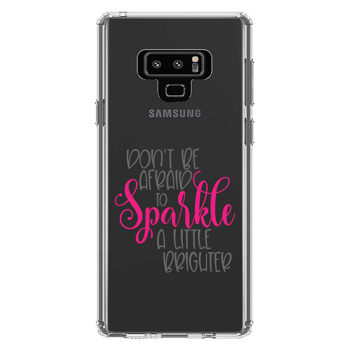 Don't Be Afraid to Sparkle A Little Brighter Clear Shockproof iPhone Case, view 11