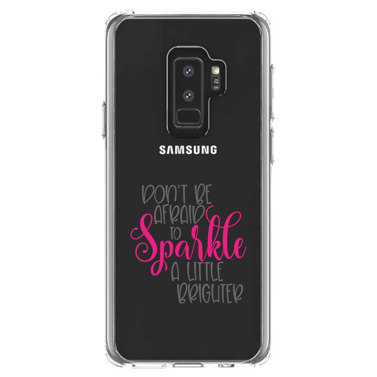 Don't Be Afraid to Sparkle A Little Brighter Clear Shockproof iPhone Case, view 20