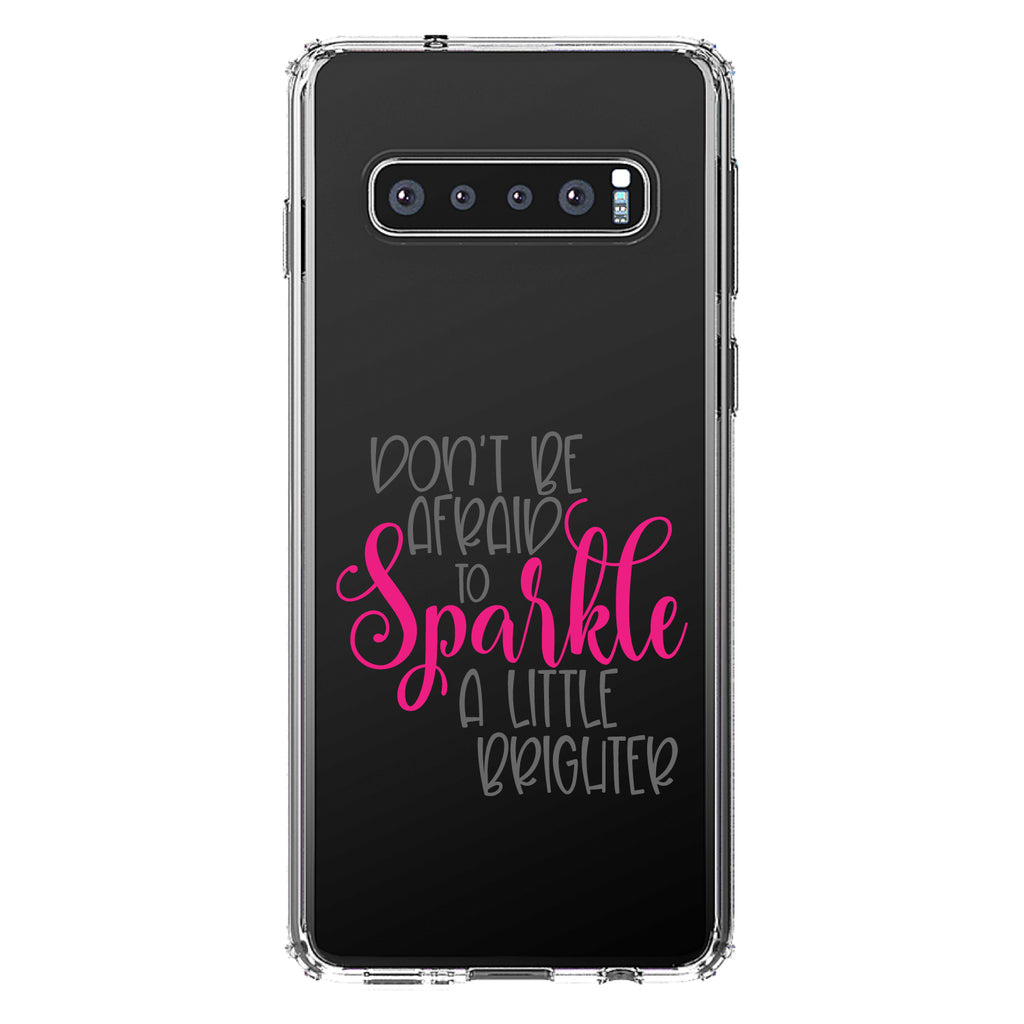 Don't Be Afraid to Sparkle A Little Brighter Clear Shockproof iPhone Case, view 17