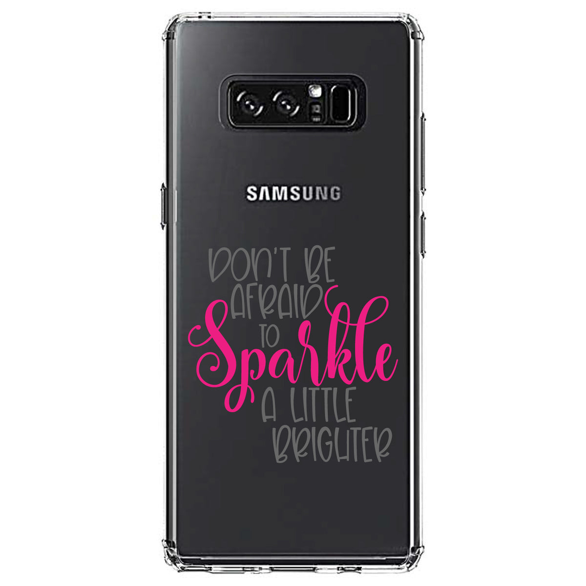 Don't Be Afraid to Sparkle A Little Brighter Clear Shockproof iPhone Case, view 12