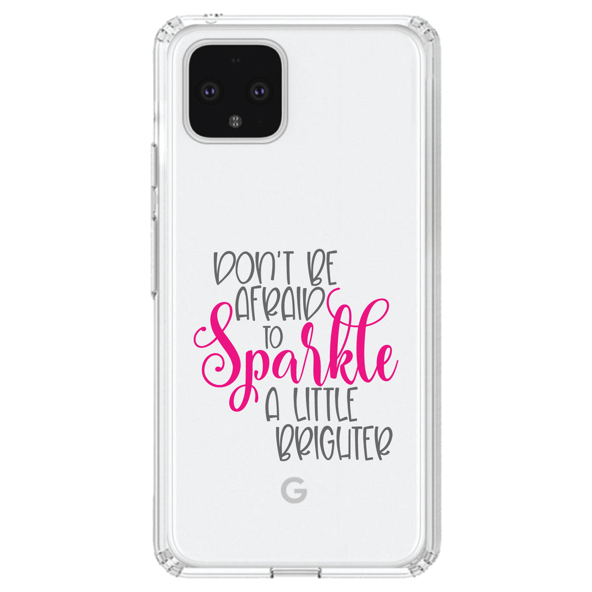 Don't Be Afraid to Sparkle A Little Brighter Clear Shockproof iPhone Case, view 23