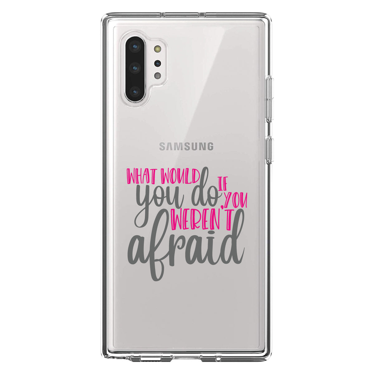 What Would You Do If You Weren't Afraid Clear Shockproof iPhone Case, view 10