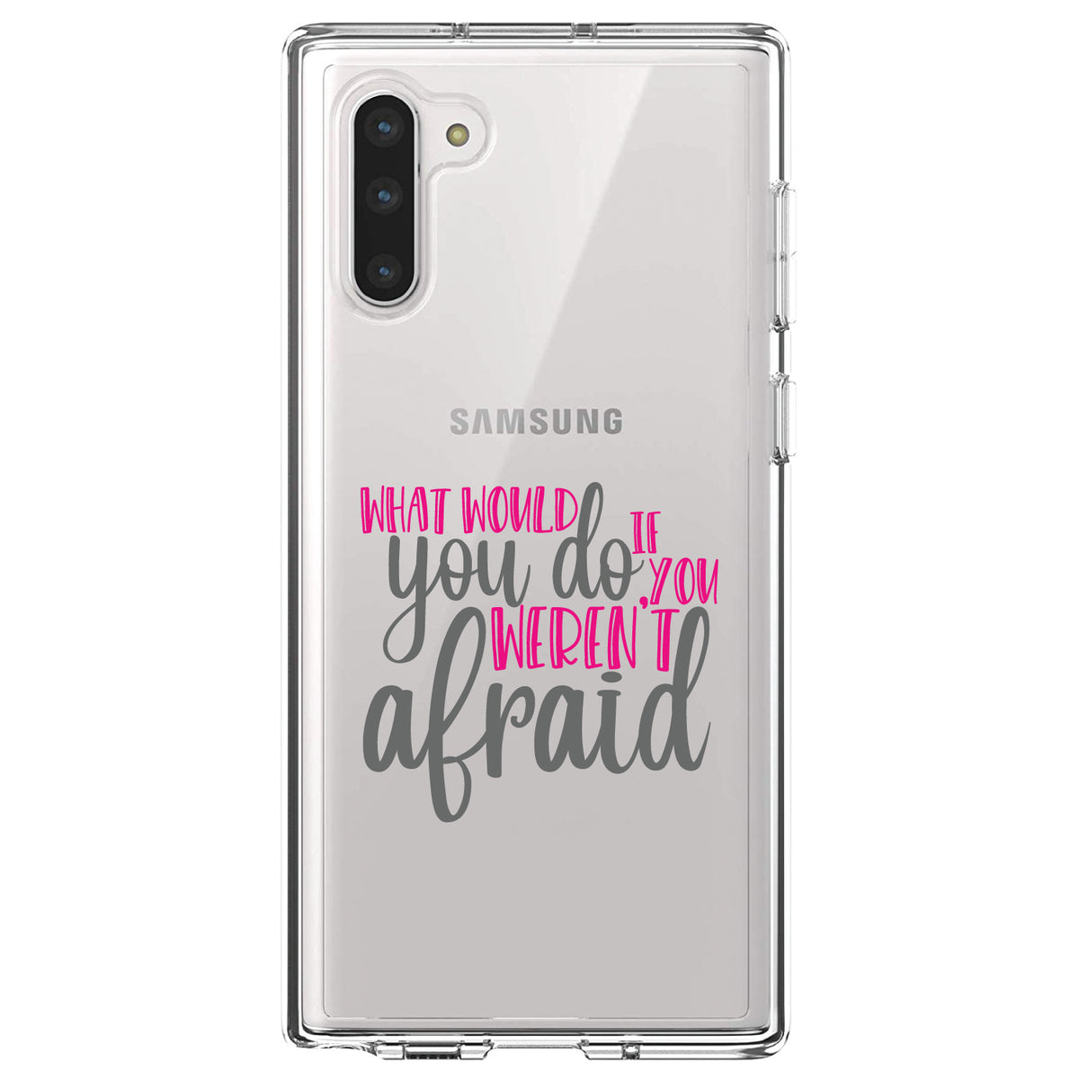 What Would You Do If You Weren't Afraid Clear Shockproof iPhone Case, view 9