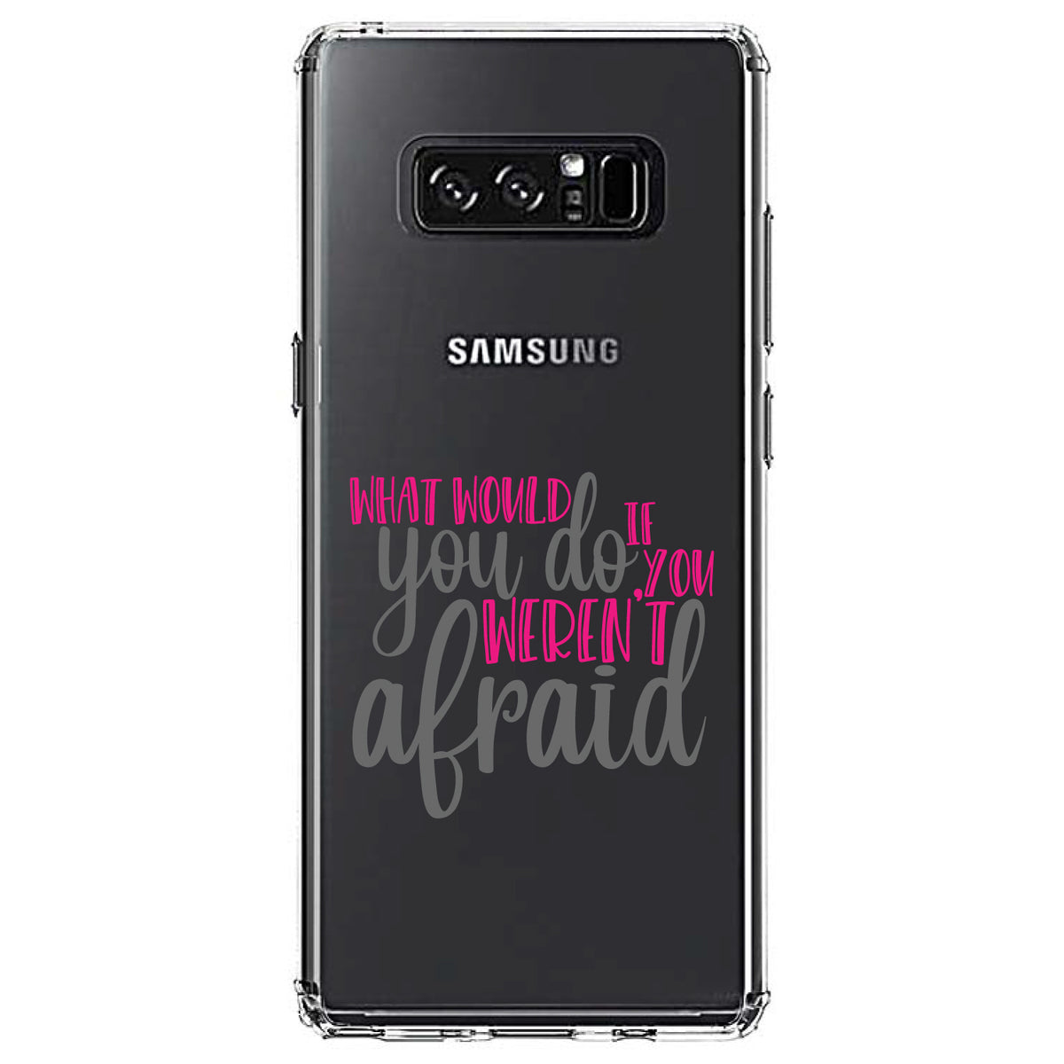 What Would You Do If You Weren't Afraid Clear Shockproof iPhone Case, view 12