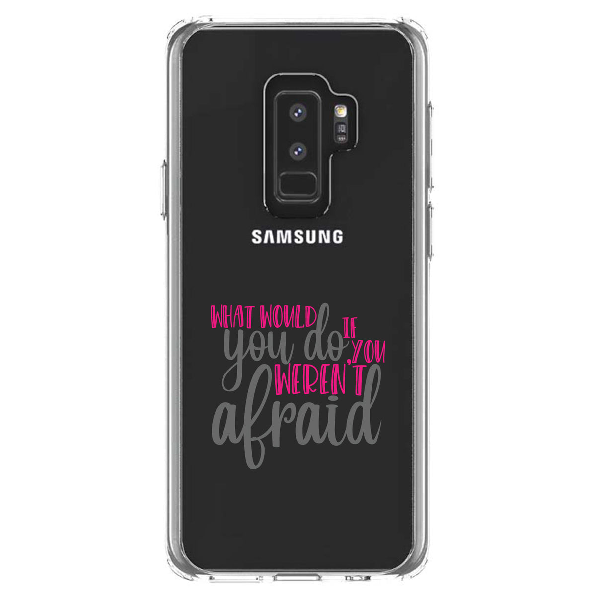What Would You Do If You Weren't Afraid Clear Shockproof iPhone Case, view 20
