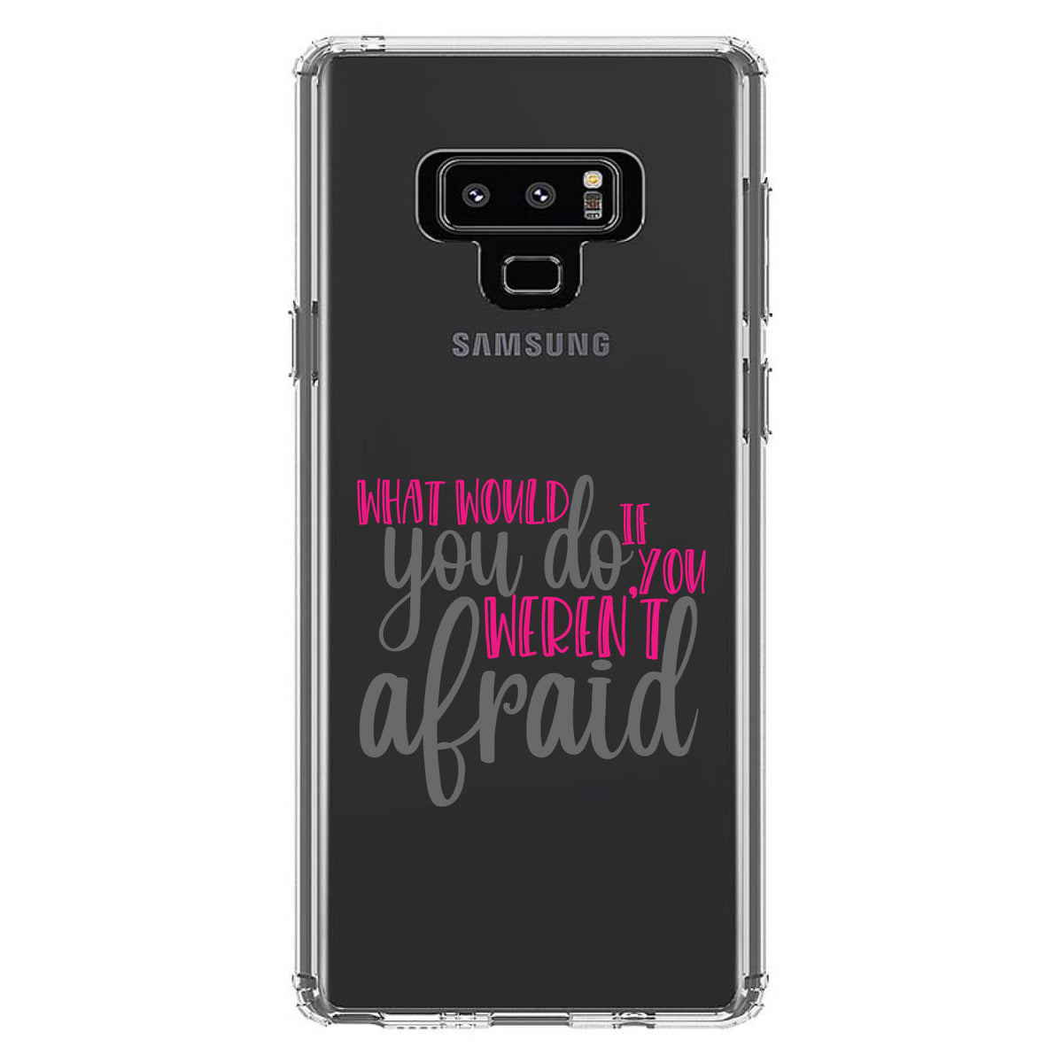 What Would You Do If You Weren't Afraid Clear Shockproof iPhone Case, view 11