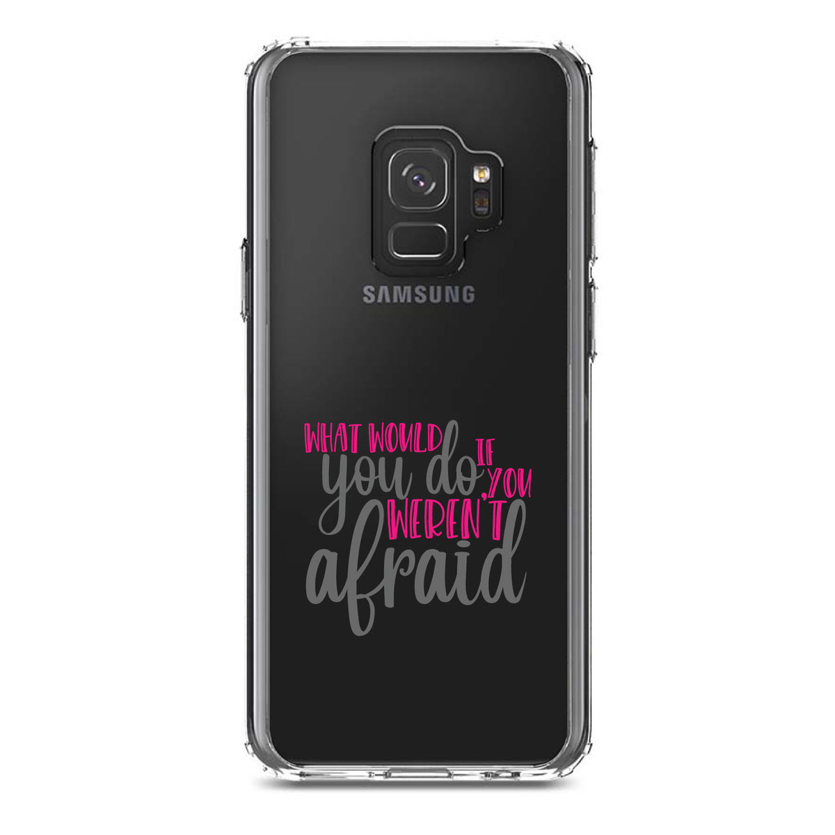 What Would You Do If You Weren't Afraid Clear Shockproof iPhone Case, view 19