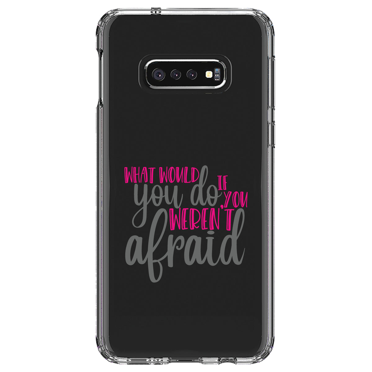 What Would You Do If You Weren't Afraid Clear Shockproof iPhone Case, view 18