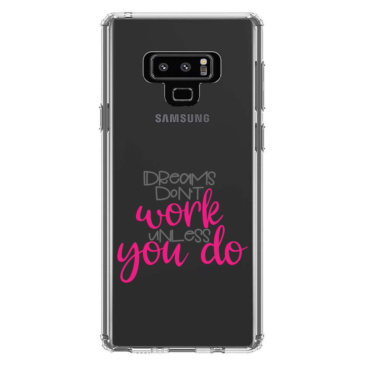 Dreams Don't Work Unless You Do Clear Shockproof iPhone Case, view 11