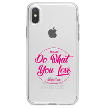 DistinctInk® Clear Shockproof Hybrid Case for Apple iPhone / Samsung Galaxy / Google Pixel - Always Do What You Love - Nurse Life Pink