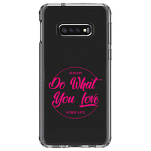 DistinctInk® Clear Shockproof Hybrid Case for Apple iPhone / Samsung Galaxy / Google Pixel - Always Do What You Love - Nurse Life Pink