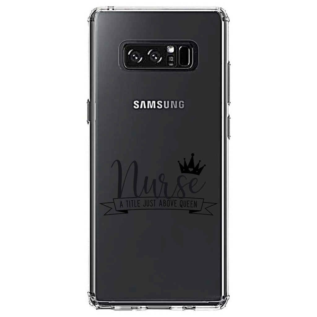 Nurse, Title Just Above Queen, Black Clear Shockproof iPhone Case, view 12