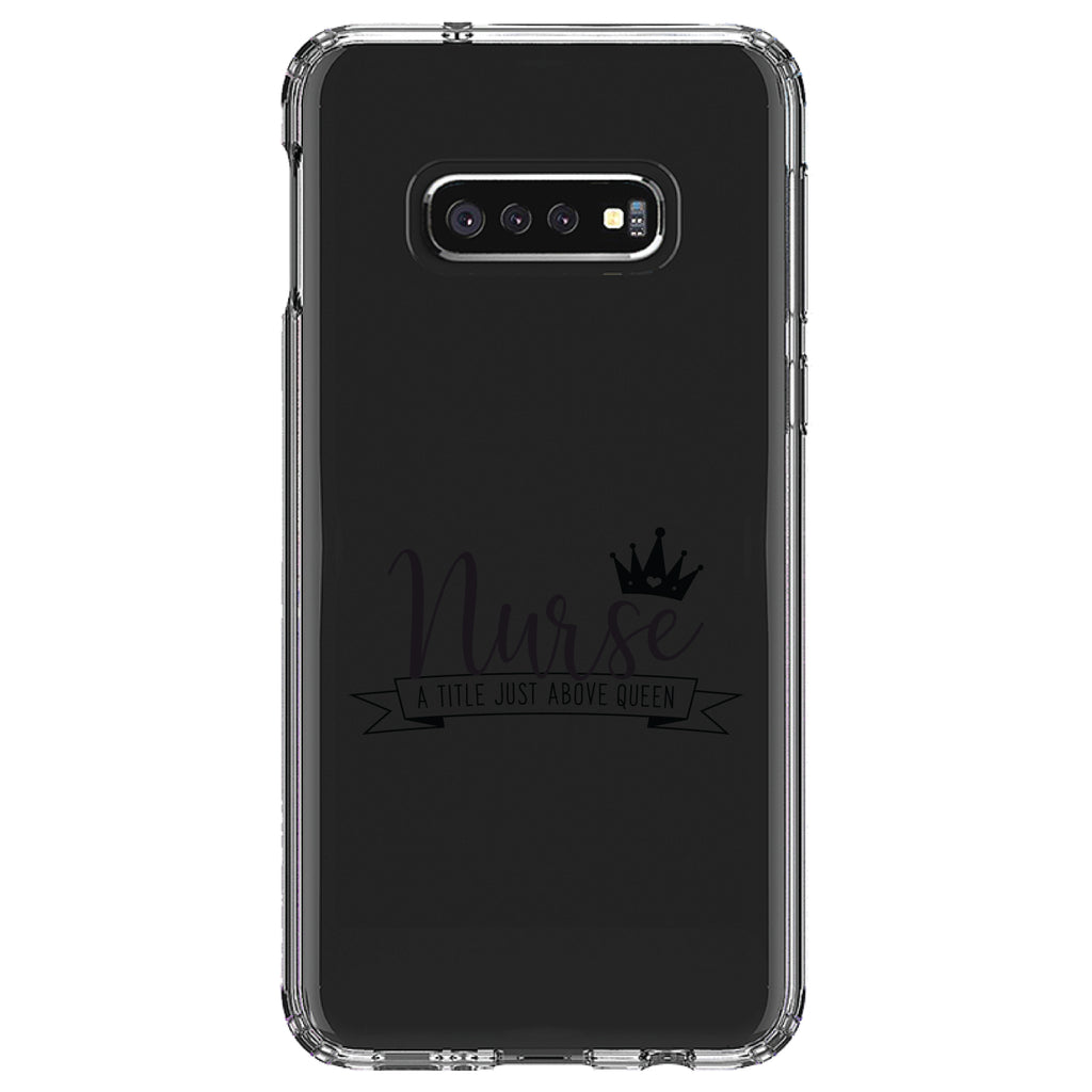 Nurse, Title Just Above Queen, Black Clear Shockproof iPhone Case, view 18