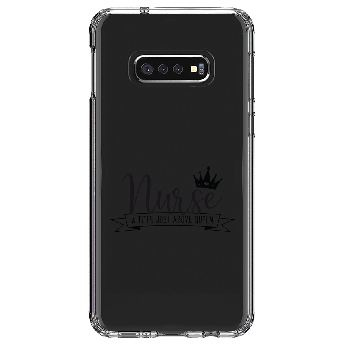 Nurse, Title Just Above Queen, Black Clear Shockproof iPhone Case, view 18