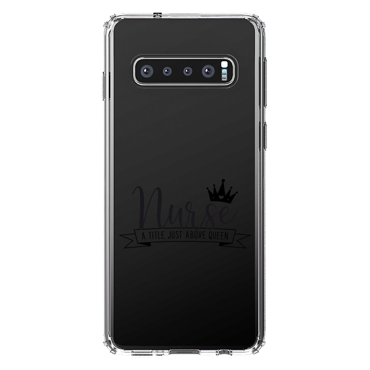 Nurse, Title Just Above Queen, Black Clear Shockproof iPhone Case, view 16