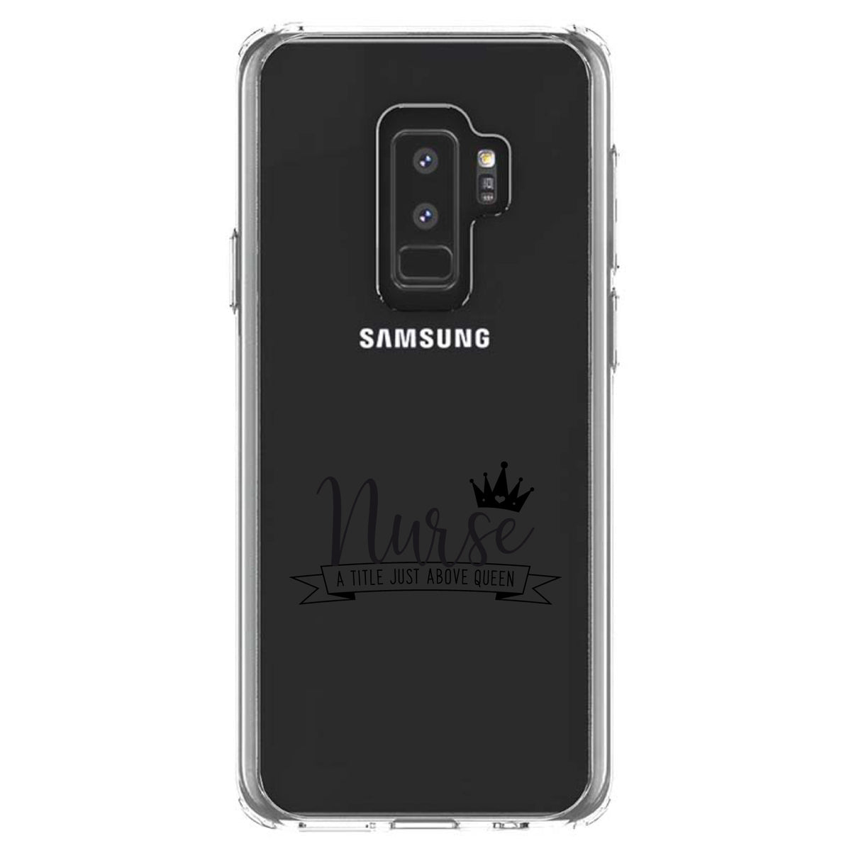 Nurse, Title Just Above Queen, Black Clear Shockproof iPhone Case, view 20