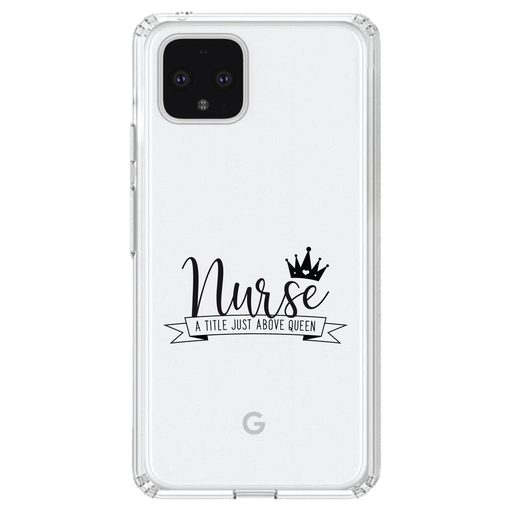 Nurse, Title Just Above Queen, Black Clear Shockproof iPhone Case, view 24