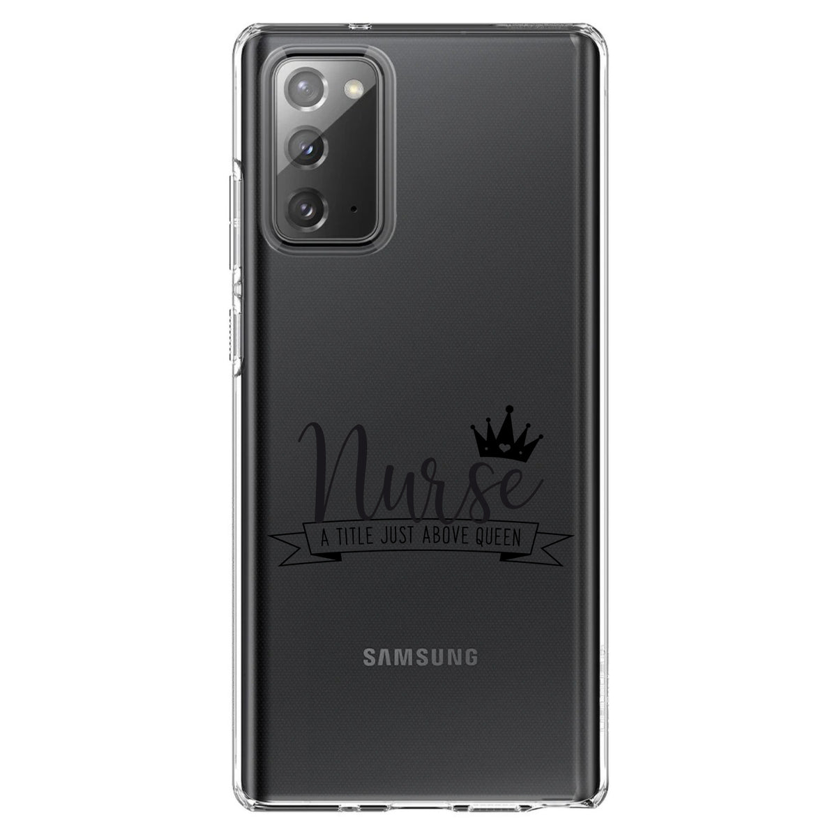 Nurse, Title Just Above Queen, Black Clear Shockproof iPhone Case, view 7