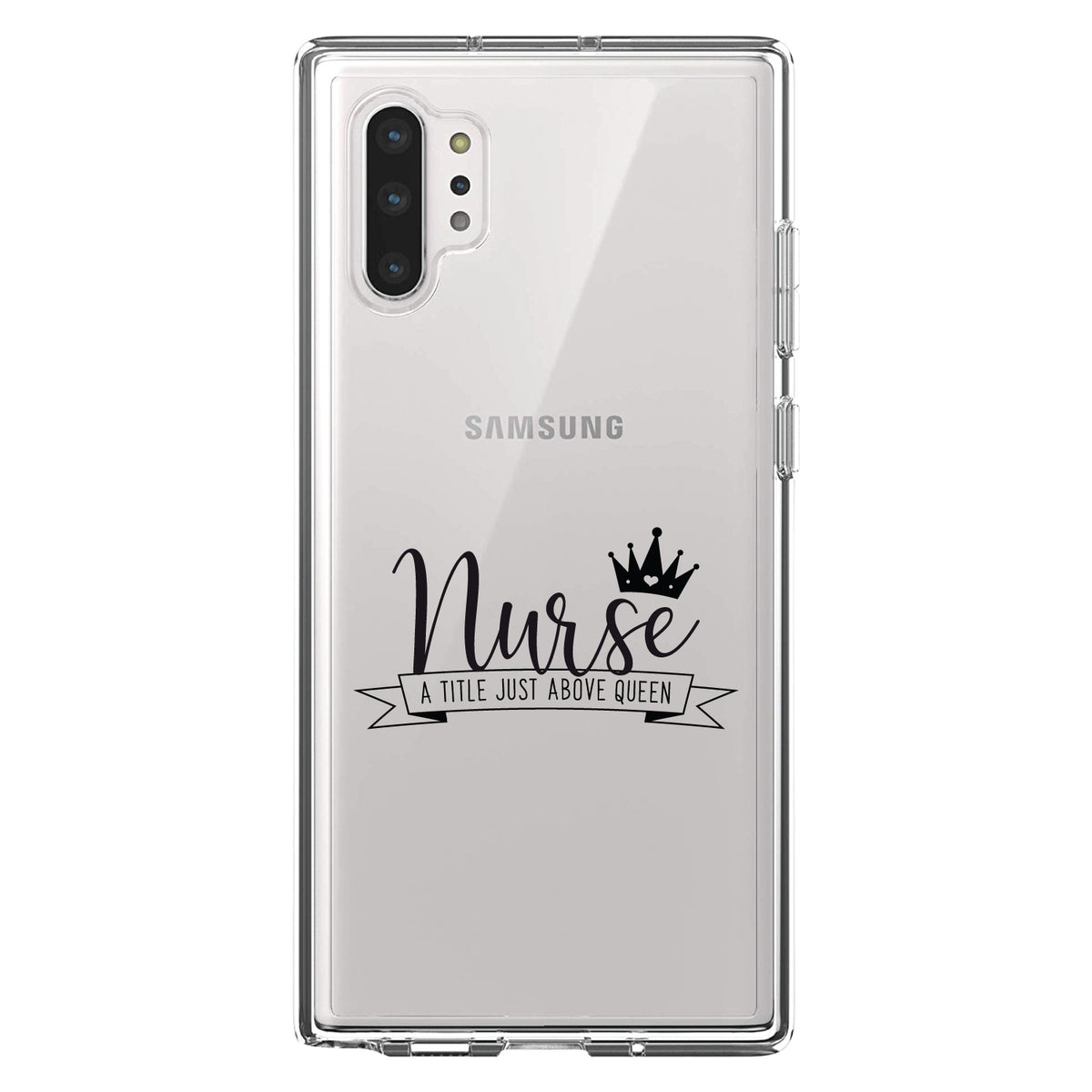 Nurse, Title Just Above Queen, Black Clear Shockproof iPhone Case, view 10