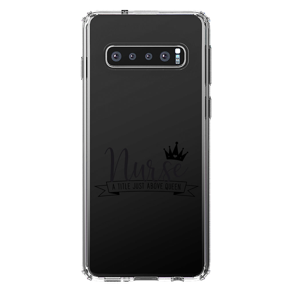 Nurse, Title Just Above Queen, Black Clear Shockproof iPhone Case, view 17