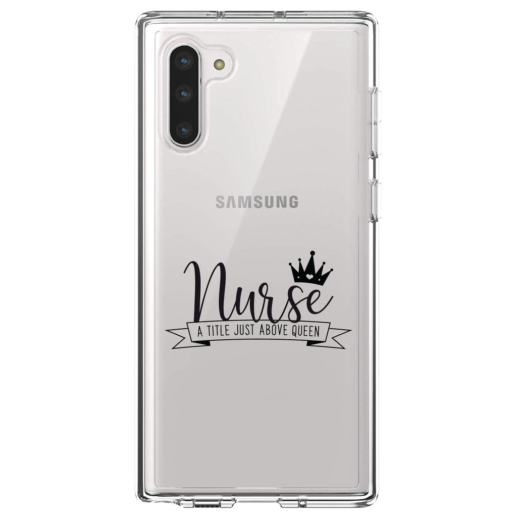 Nurse, Title Just Above Queen, Black Clear Shockproof iPhone Case, view 9