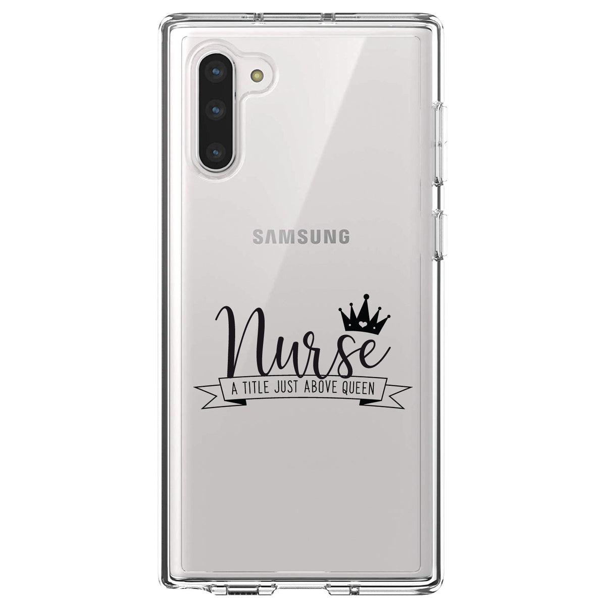 Nurse, Title Just Above Queen, Black Clear Shockproof iPhone Case, view 9
