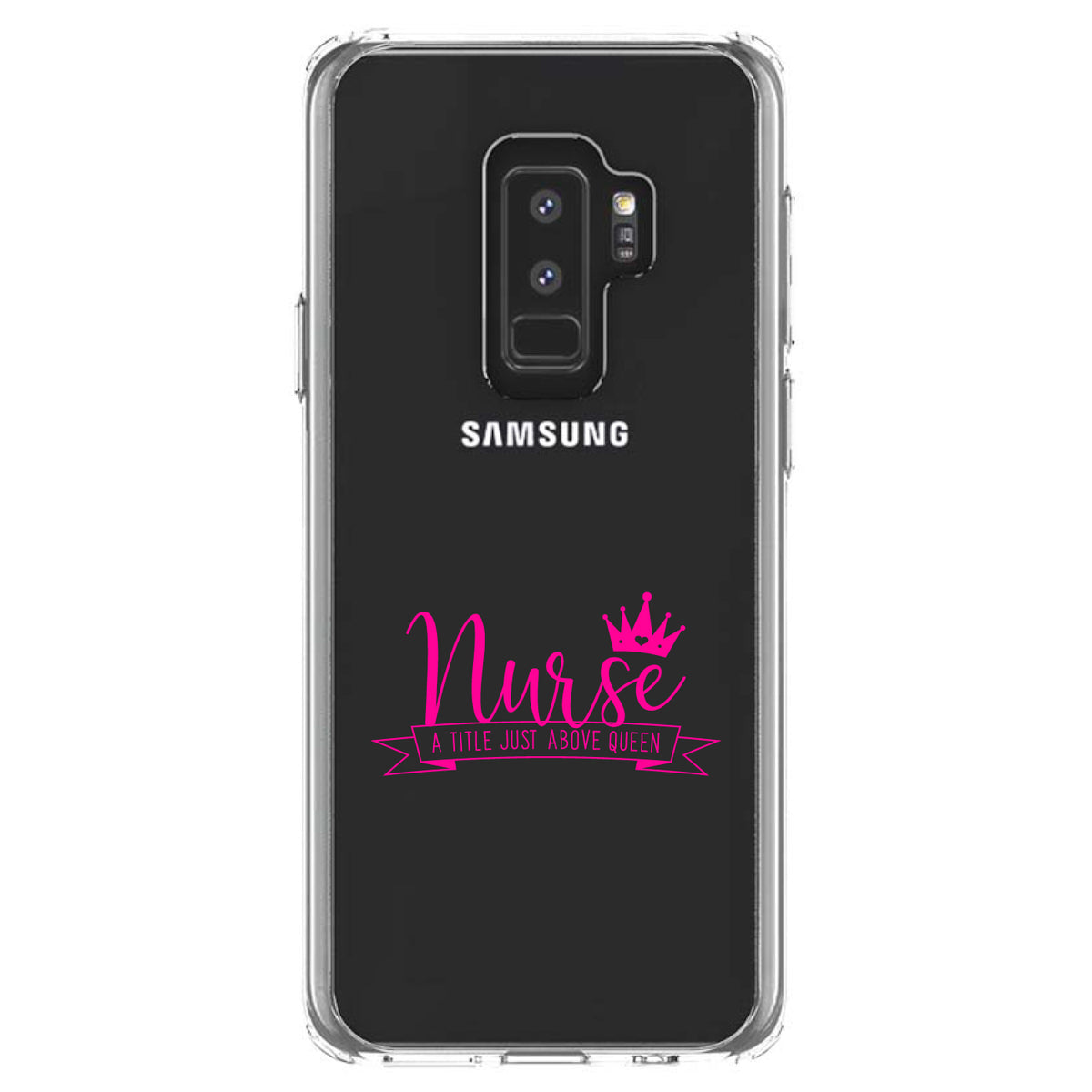 Nurse, Title Just Above Queen, Pink Clear Shockproof iPhone Case, view 19