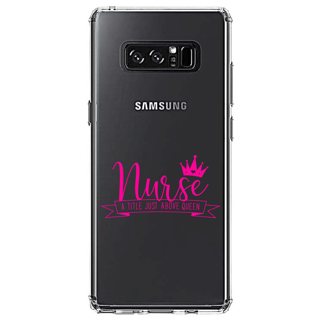 Nurse, Title Just Above Queen, Pink Clear Shockproof iPhone Case, view 12