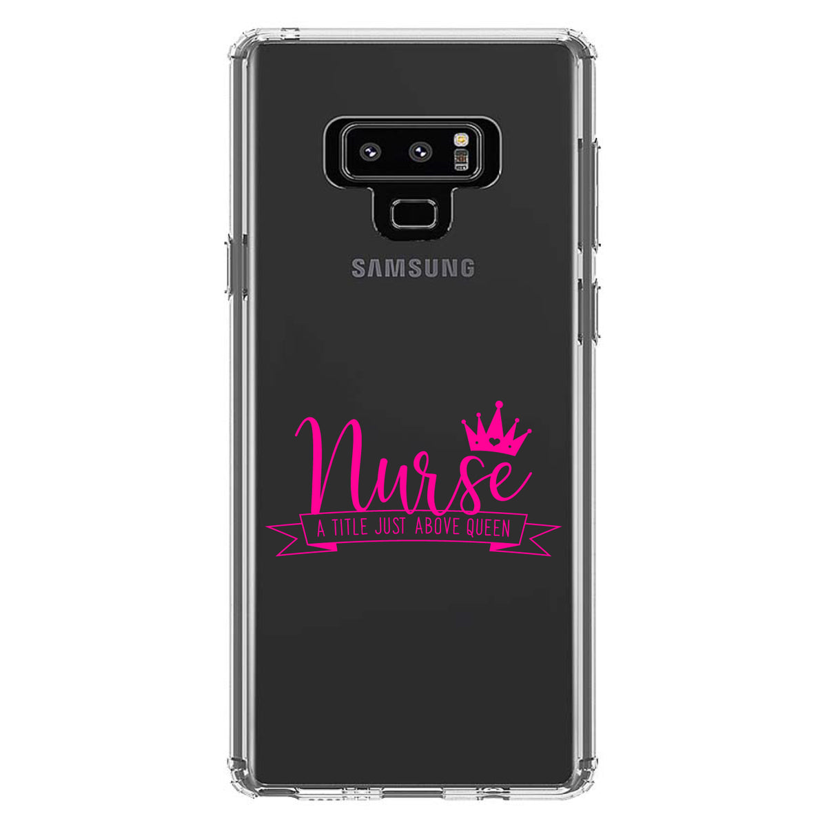 Nurse, Title Just Above Queen, Pink Clear Shockproof iPhone Case, view 11