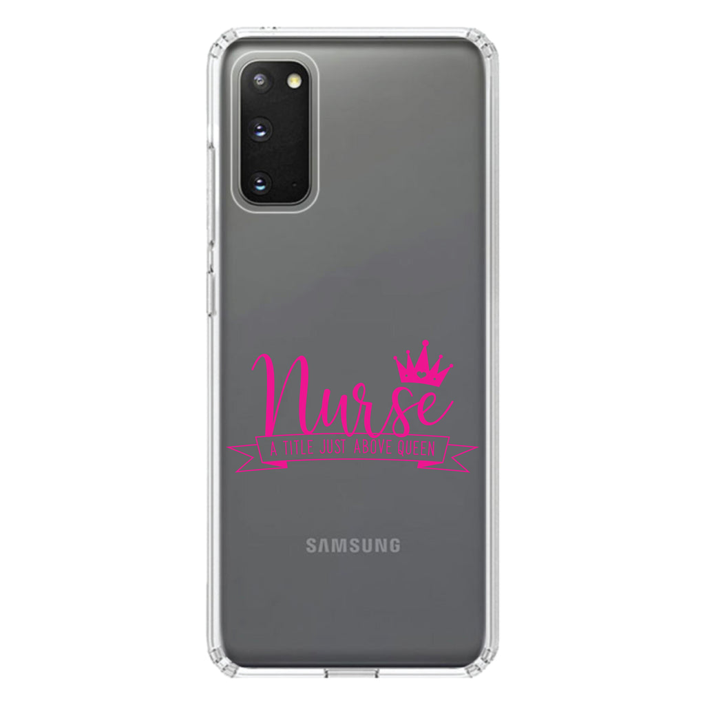 Nurse, Title Just Above Queen, Pink Clear Shockproof iPhone Case, view 13