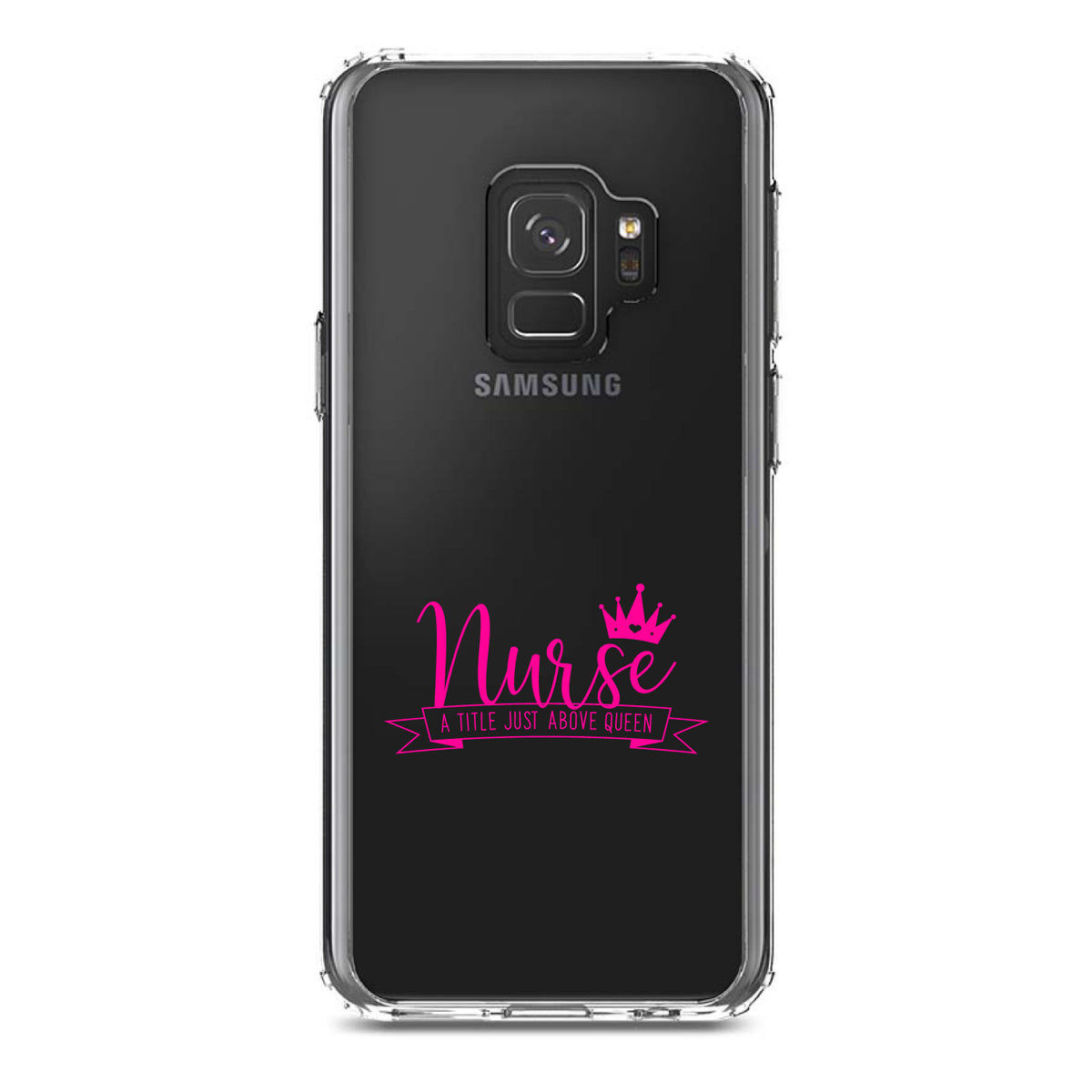 Nurse, Title Just Above Queen, Pink Clear Shockproof iPhone Case, view 18