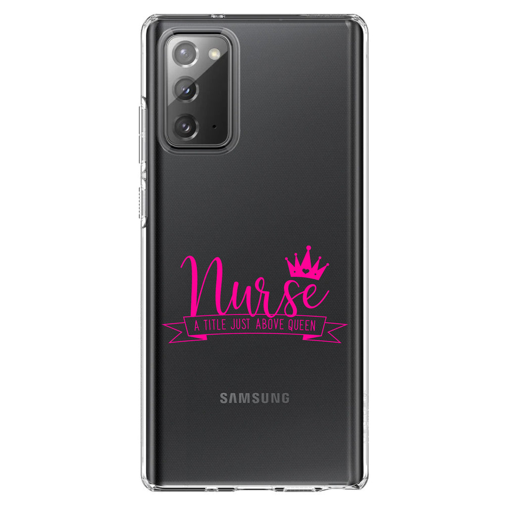Nurse, Title Just Above Queen, Pink Clear Shockproof iPhone Case, view 7
