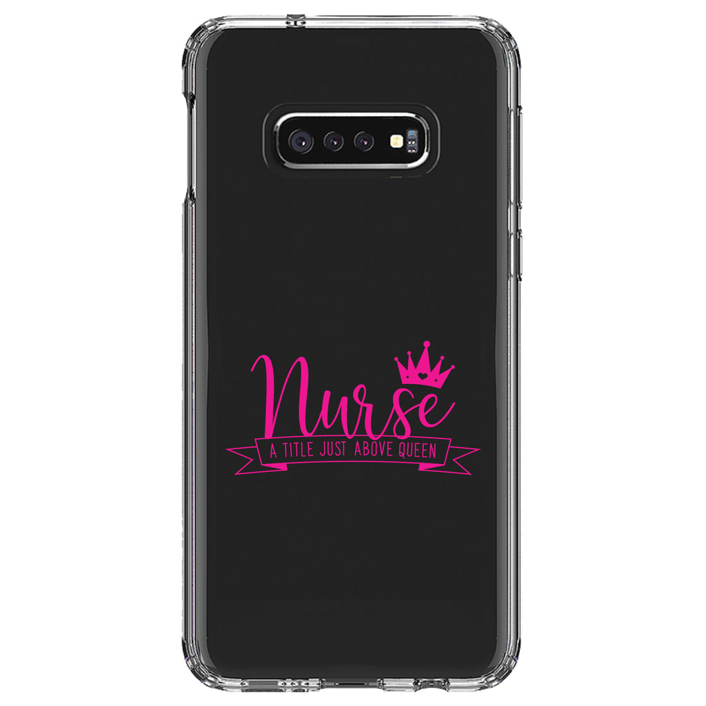 Nurse, Title Just Above Queen, Pink Clear Shockproof iPhone Case, view 17