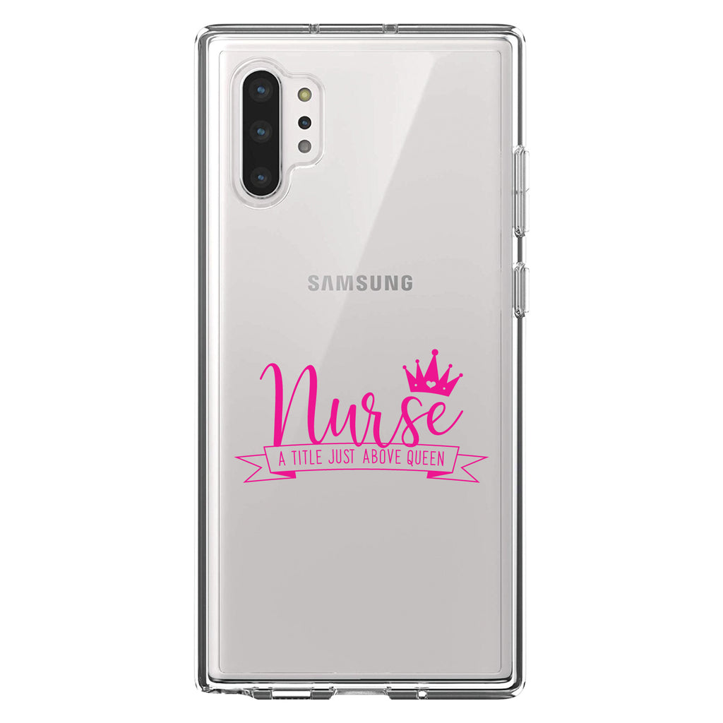 Nurse, Title Just Above Queen, Pink Clear Shockproof iPhone Case, view 10
