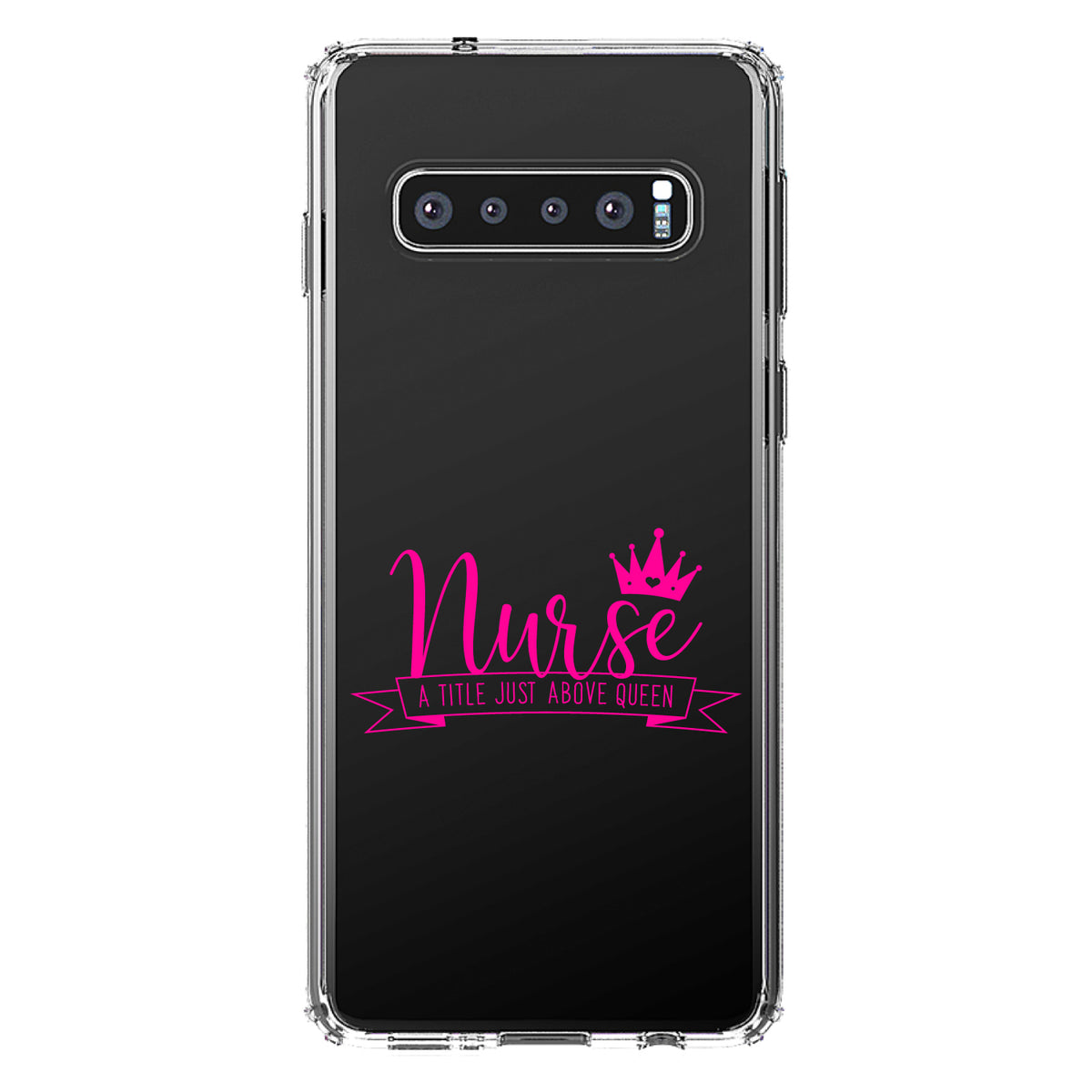 Nurse, Title Just Above Queen, Pink Clear Shockproof iPhone Case, view 16