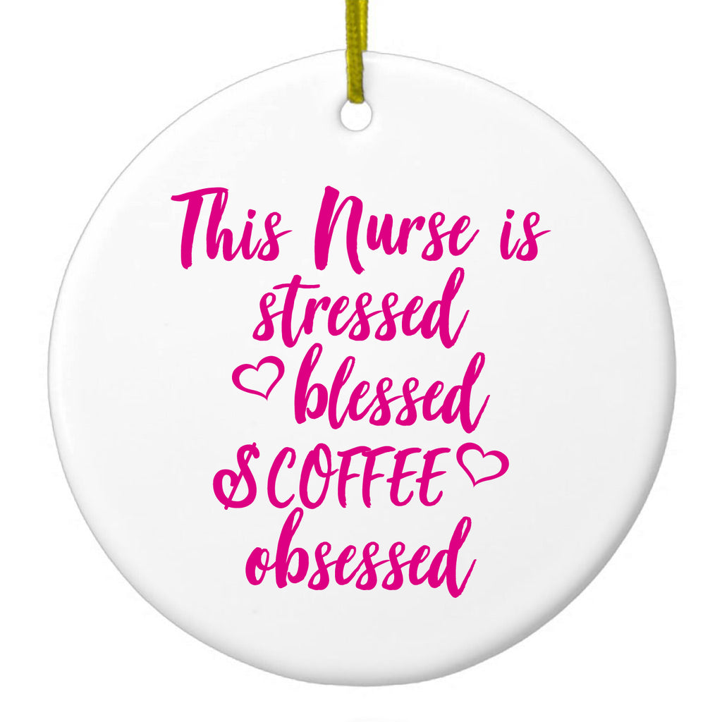 Pink Ceramic Ornament