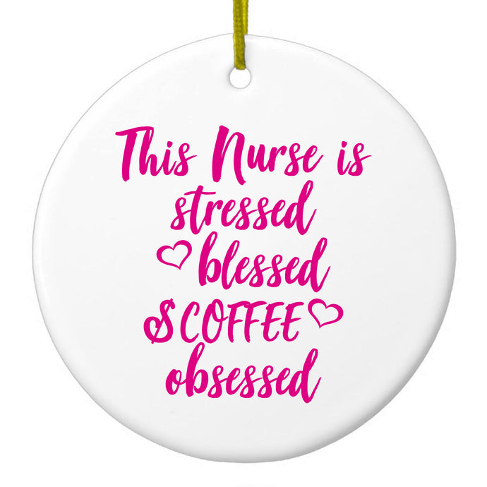 Pink Ceramic Ornament