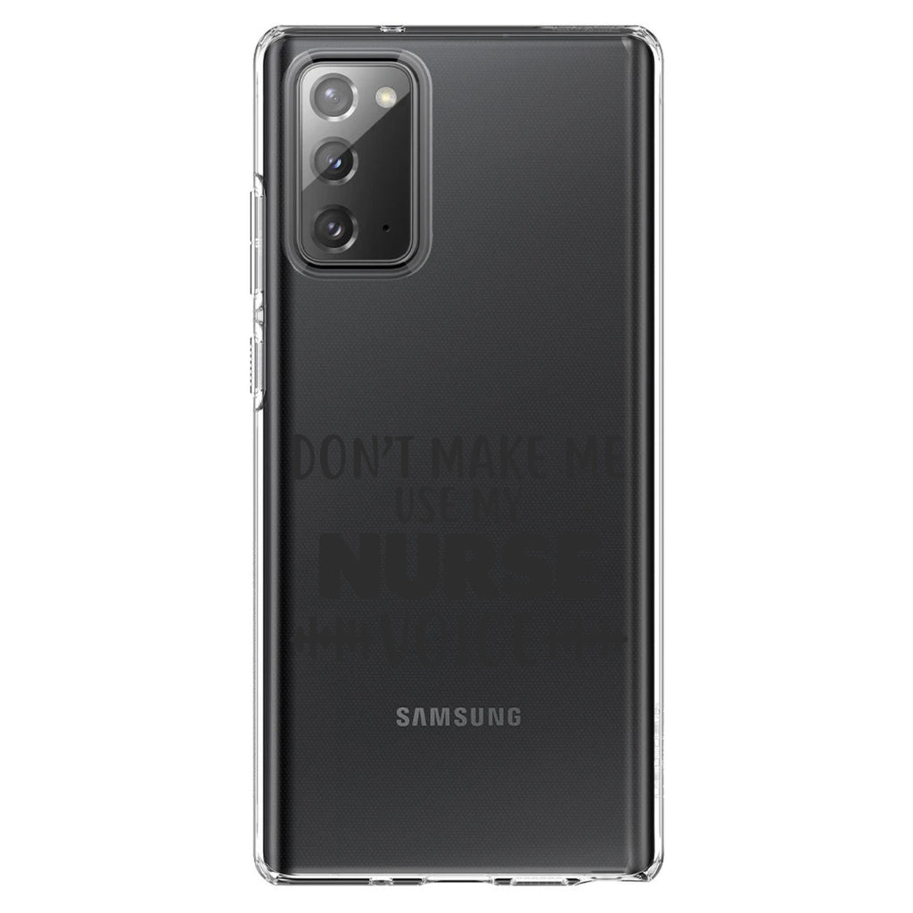 Don't Make Me Use My Nurse Voice, Black Clear Shockproof iPhone Case, view 8