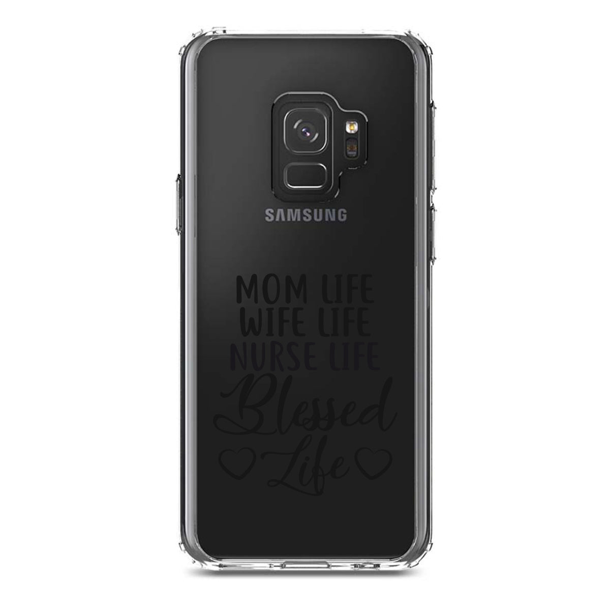 Mom Life Wife Life Nurse Life Blessed Clear Shockproof iPhone Case, view 19