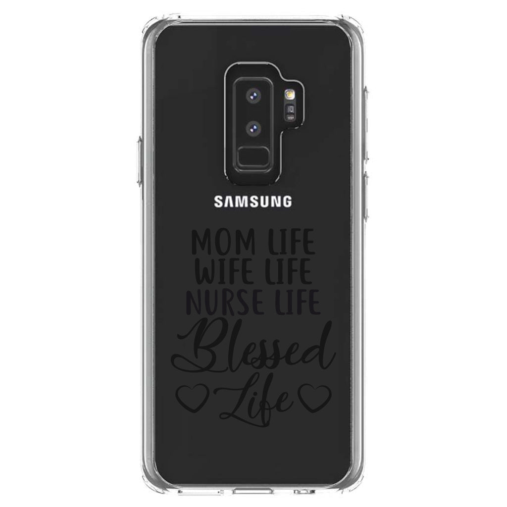 Mom Life Wife Life Nurse Life Blessed Clear Shockproof iPhone Case, view 20
