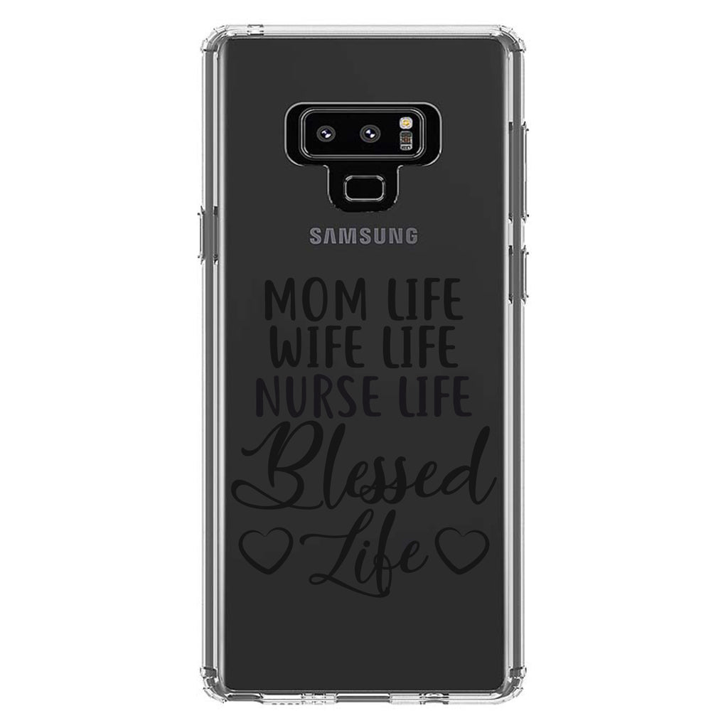 Mom Life Wife Life Nurse Life Blessed Clear Shockproof iPhone Case, view 11