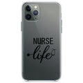 Nurse Life Stethoscope Black Clear Shockproof iPhone Case