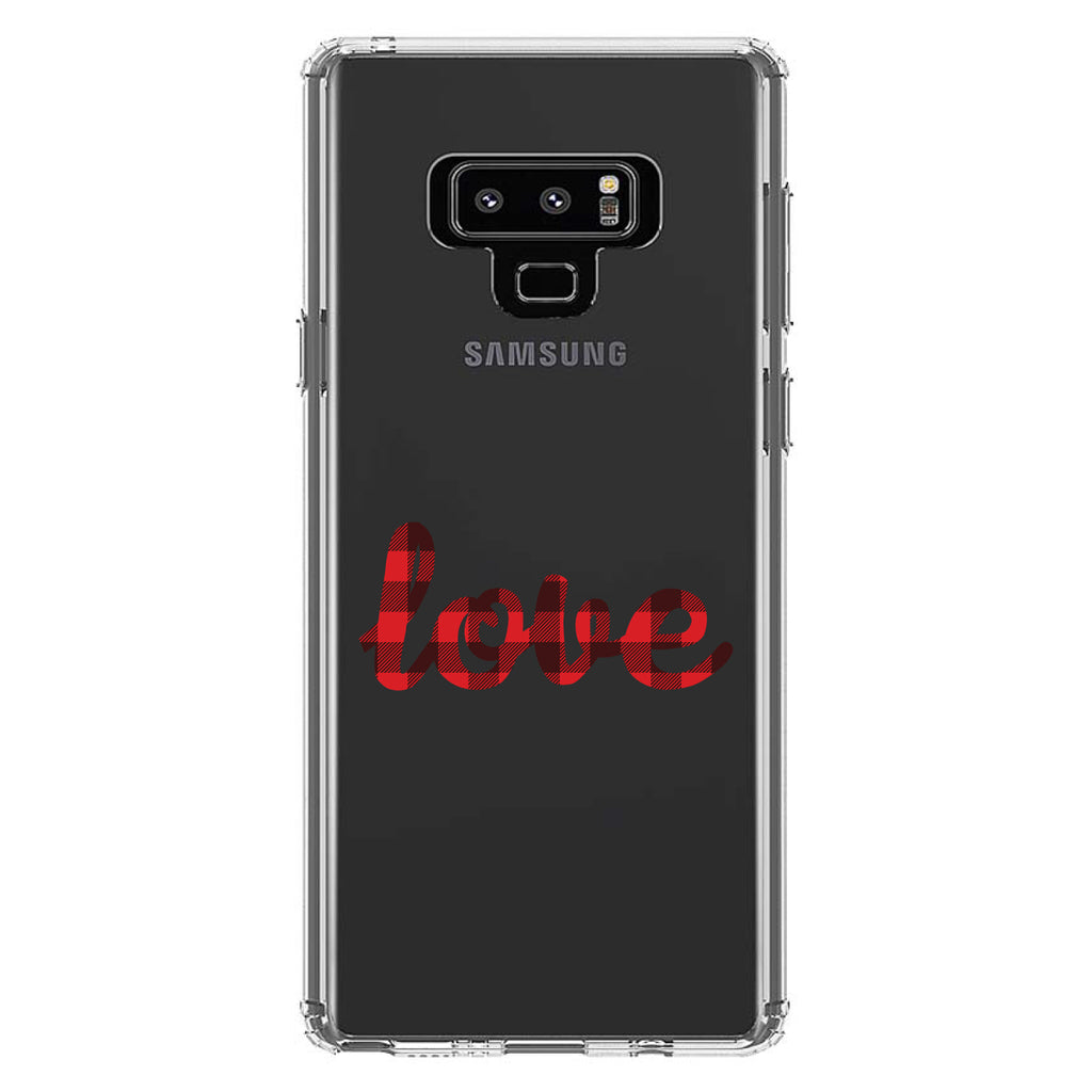 Buffalo Love, Red Black Plaid Clear Shockproof iPhone Case, view 11