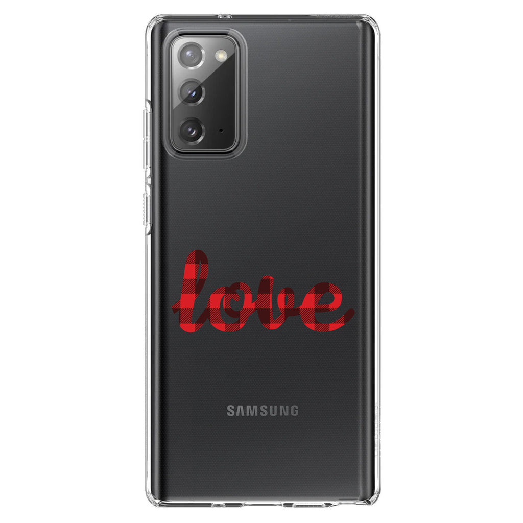 Buffalo Love, Red Black Plaid Clear Shockproof iPhone Case, view 7