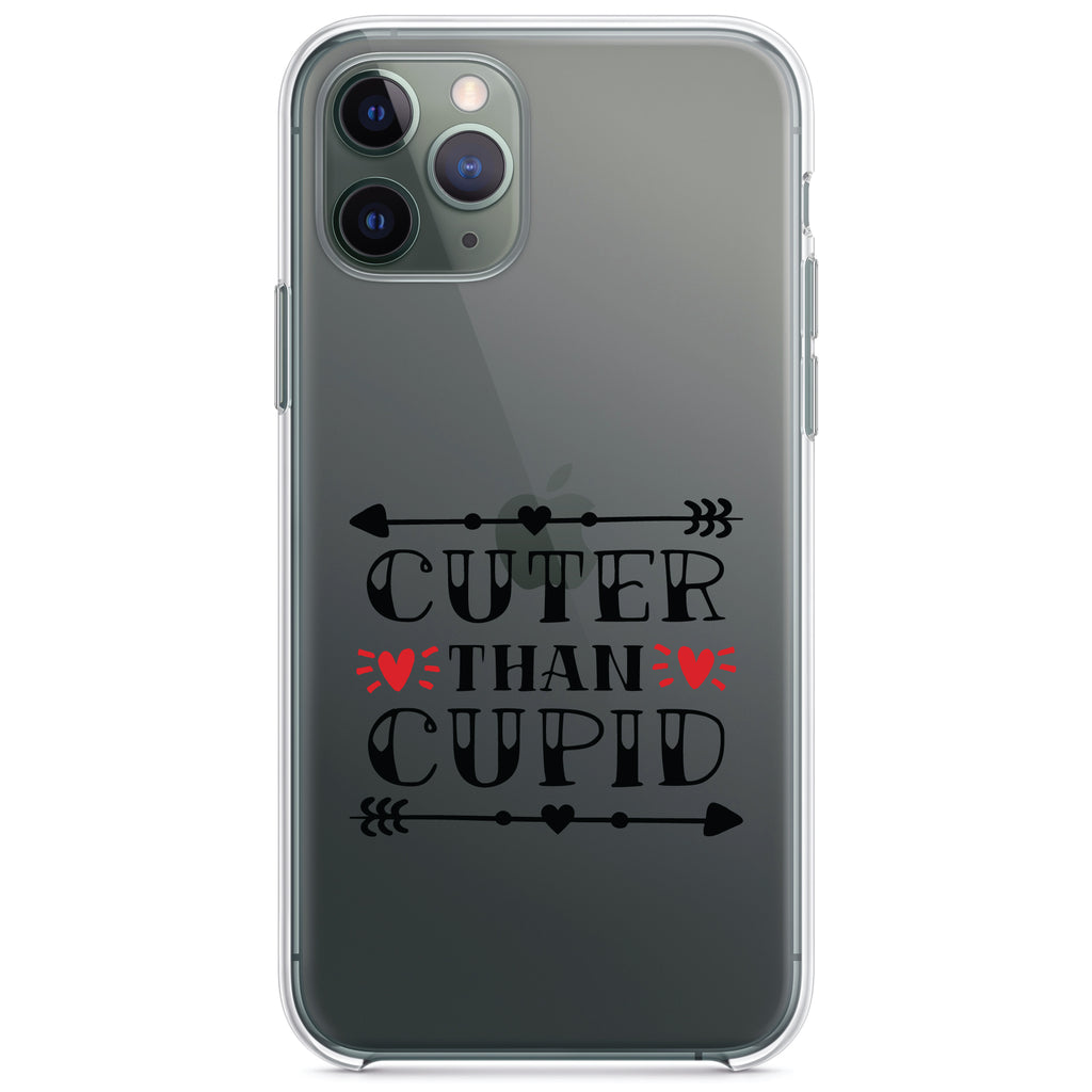Cuter Than Cupid, Valentine Clear Shockproof iPhone Case