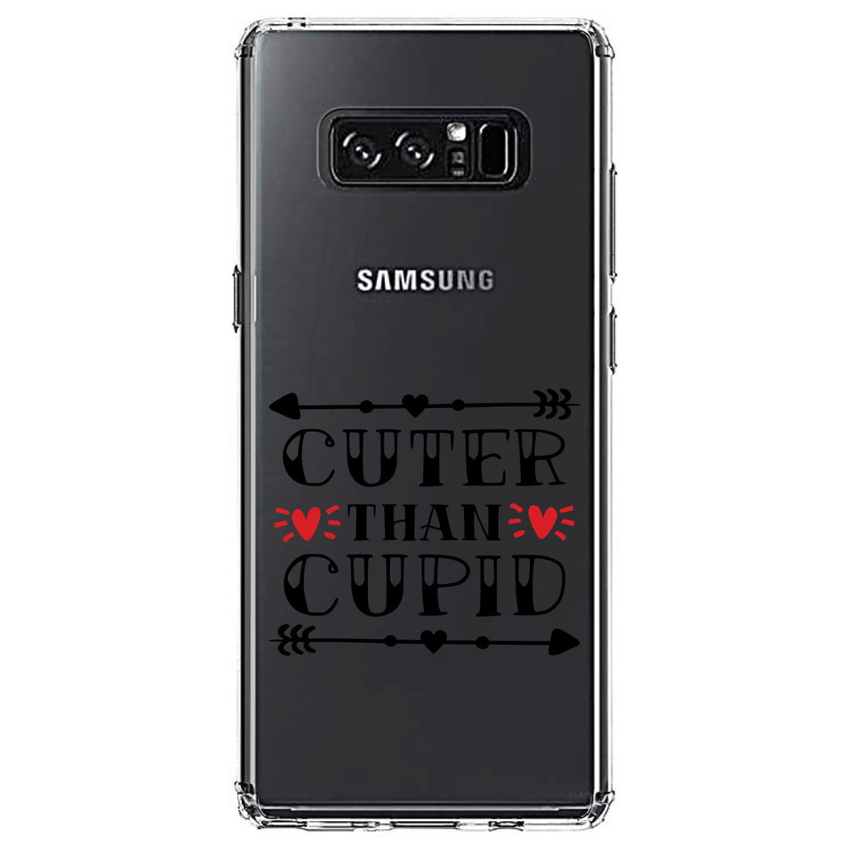 Cuter Than Cupid, Valentine Clear Shockproof iPhone Case, view 12