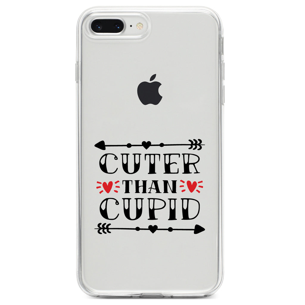 Cuter Than Cupid, Valentine Clear Shockproof iPhone Case, view 6