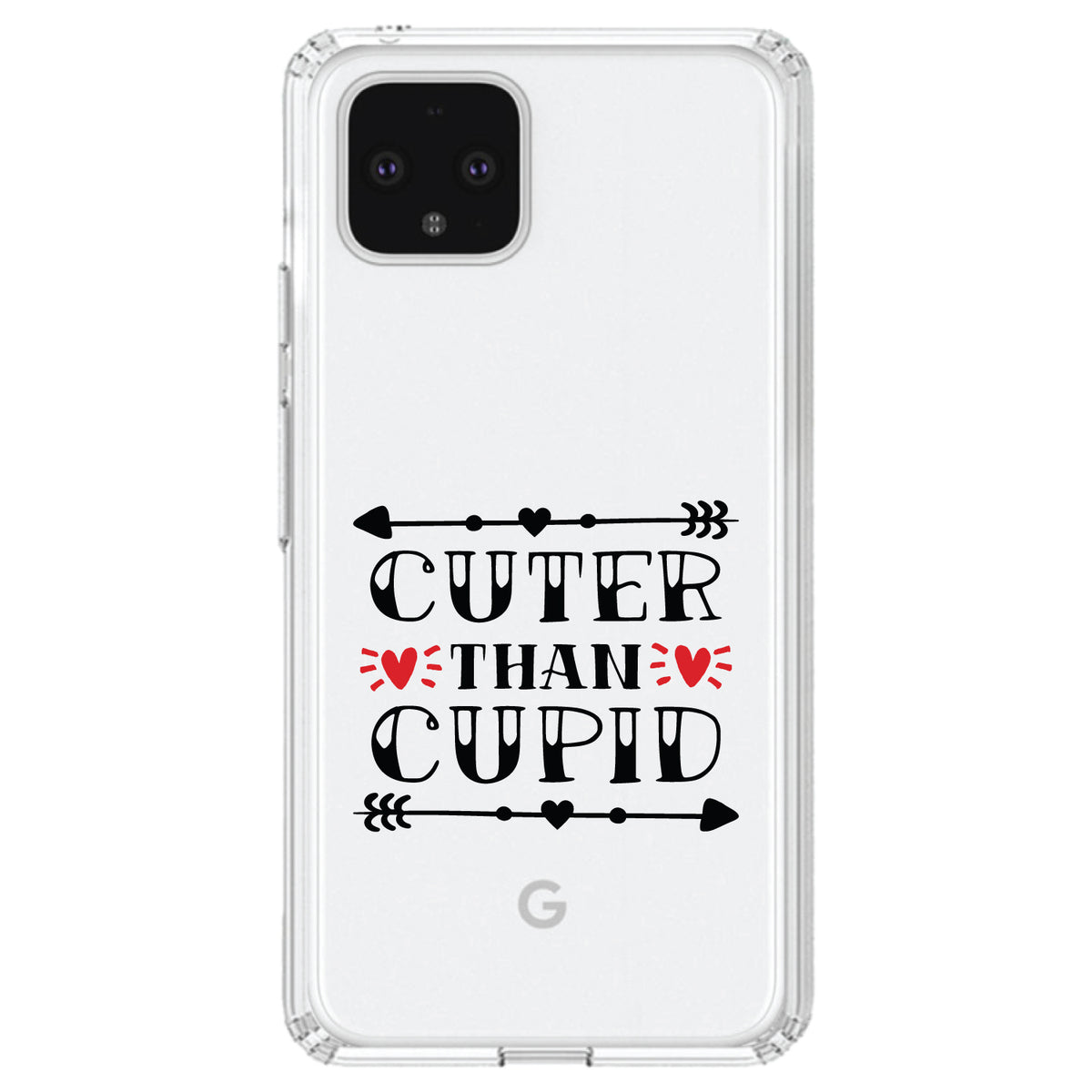Cuter Than Cupid, Valentine Clear Shockproof iPhone Case, view 23